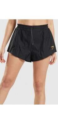 Gymshark Women's Pulse 2-in-1 Running Shorts Medium Black Active